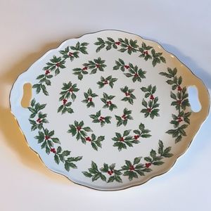 Tipo Limoges Christmas Platter Da Vinci Home Collection Porcelain Cake Server